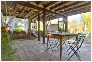 La terrasse couverte après les travaux