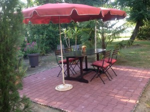 Terrasse du gîte