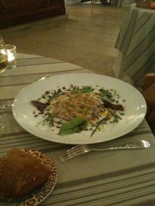 Carpaccio de langoustines